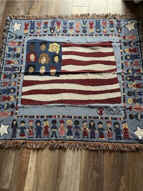 Patriotic Throw Blanket- 50inch by 51inches